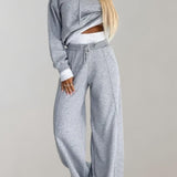 Nina – Survêtement hoodie 2 pièces avec pantalon large femme