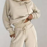 Nina – Survêtement hoodie 2 pièces avec pantalon large femme