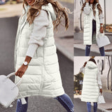 Wednesday | Gilet long chaud pour l’hiver pour femme
