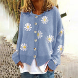 Katarzyna | Pull en maille à motif floral pour femme