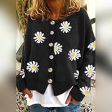 Katarzyna | Pull en maille à motif floral pour femme