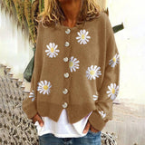 Katarzyna | Pull en maille à motif floral pour femme