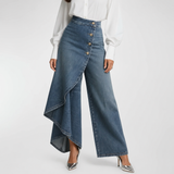 Maëlys | Pantalon en denim à nouer