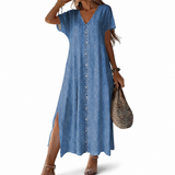 Léontine | Robe en denim rétro