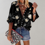 Giulianna | Blouse à Imprimé Floral avec Silhouette Douce pour Femme