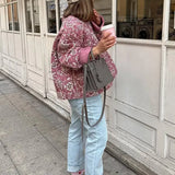 Lucille | Veste fleurie à effet chaud pour femmes