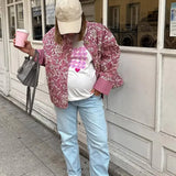 Lucille | Veste fleurie à effet chaud pour femmes