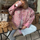 Lucille | Veste fleurie à effet chaud pour femmes