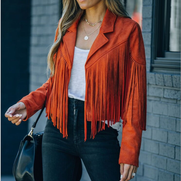 Nikki | Veste à franges au style western pour femme