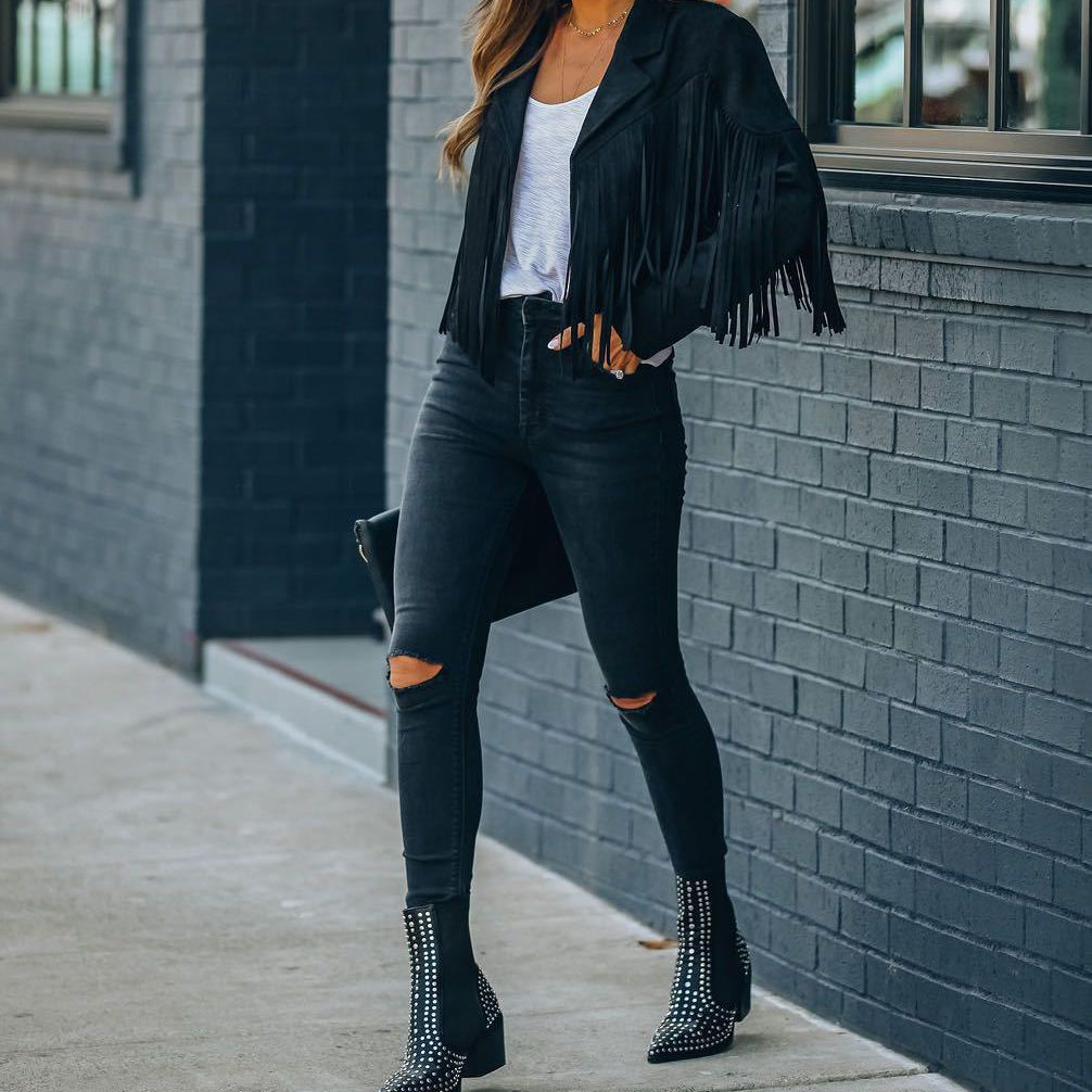 Nikki | Veste à franges au style western pour femme