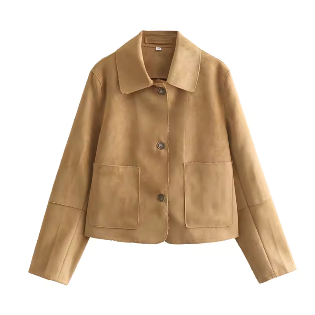 Esmeralda | Veste courte à boutons avec manches longues pour femme