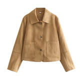 Esmeralda | Veste courte à boutons avec manches longues pour femme