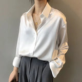 Modille | Chemise en satin à boutons pour femme