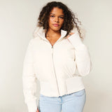 Adèle – Manteau matelassé d’hiver femme avec capuche amovible