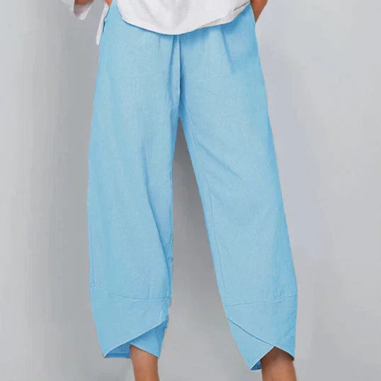 Cinzia | Pantalon large en lin pour femme
