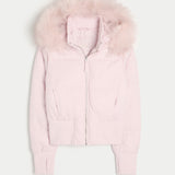 Adèle – Manteau matelassé d’hiver femme avec capuche amovible