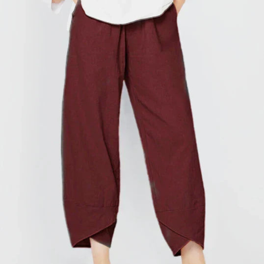 Cinzia | Pantalon large en lin pour femme