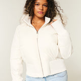 Adèle – Manteau matelassé d’hiver femme avec capuche amovible