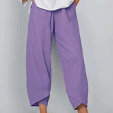 Cinzia | Pantalon large en lin pour femme
