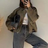 Malia | Veste de transition en vert élégant pour femme