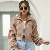 Zephyrine | Veste courte en velours côtelé pour femme