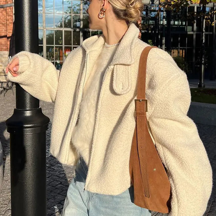 Nereida | Veste courte zippée et col à revers pour femme