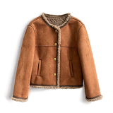Rosalind | Veste d'hiver luxueuse en daim pour femme