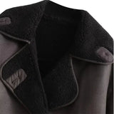 Auralith | Veste d'hiver à col large et fermeture boutonnée pour femme