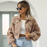 Zephyrine | Veste courte en velours côtelé pour femme