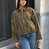 Malia | Veste de transition en vert élégant pour femme