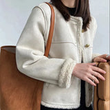 Rosalind | Veste d'hiver luxueuse en daim pour femme