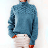 Jacklynn | Pull en maille à col roulé pour l'hiver pour femme