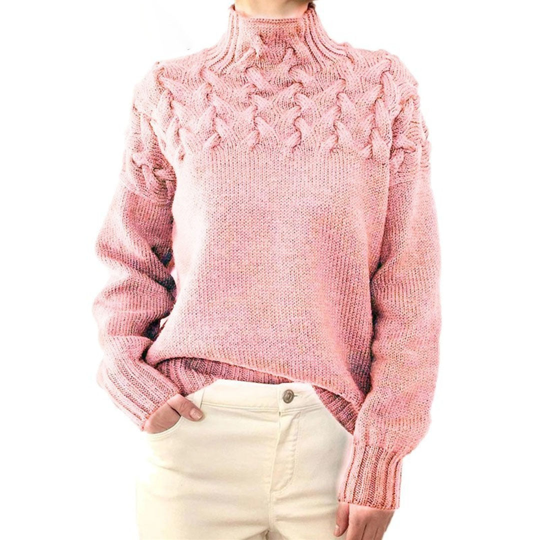 Jacklynn | Pull en maille à col roulé pour l'hiver pour femme