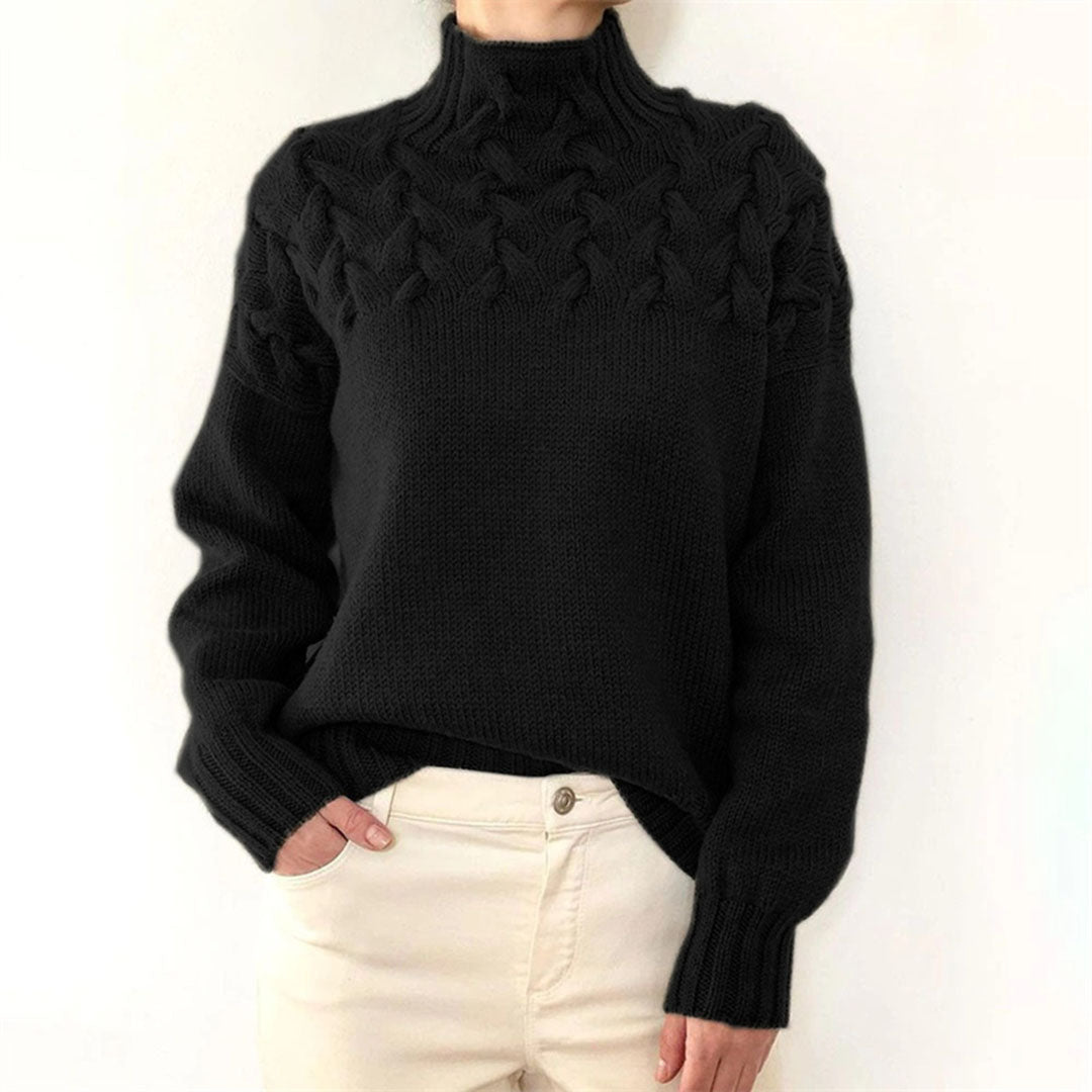 Jacklynn | Pull en maille à col roulé pour l'hiver pour femme