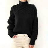 Jacklynn | Pull en maille à col roulé pour l'hiver pour femme