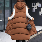 Taylor | Gilet Long à Capuche et Chaleur Hivernale pour Femme