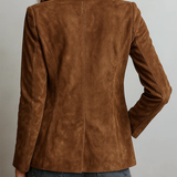 Blazer Femme Vintage Marron