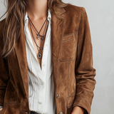 Blazer Femme Vintage Marron