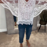 Blouse En V Élégant