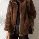 Nora | Manteau en peluche avec finition chaude pour femme