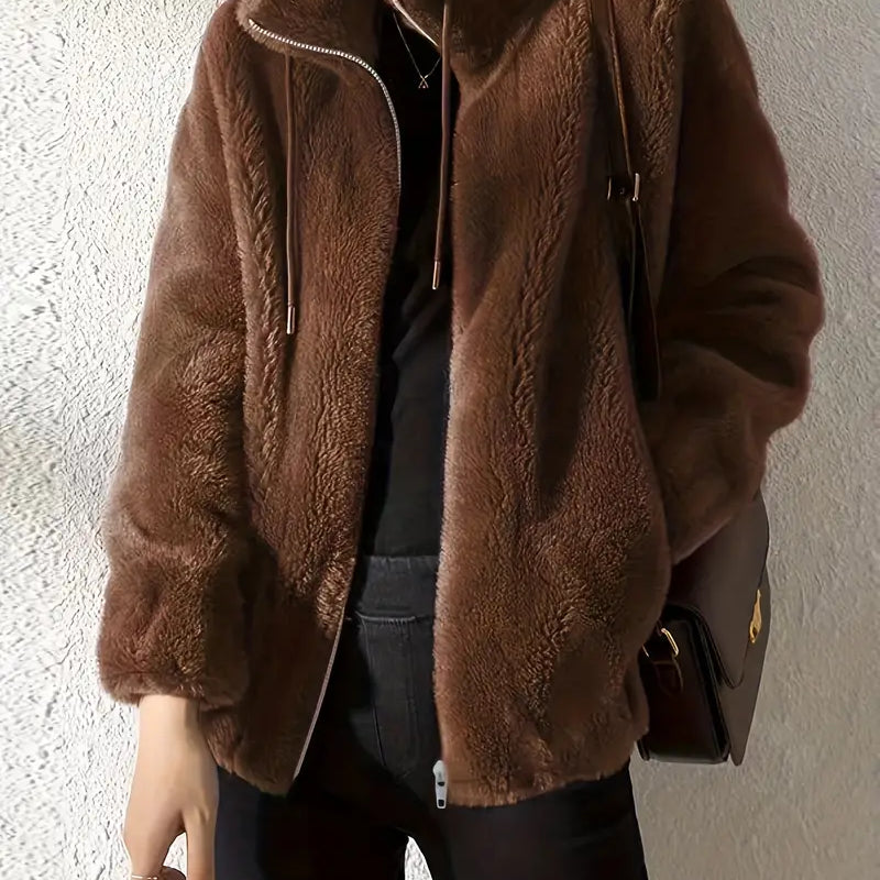 Nora | Manteau en peluche avec finition chaude pour femme