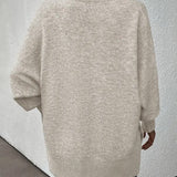 Pull Manche Lanterne Encolure En V