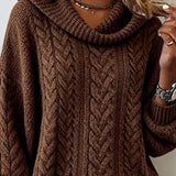 Pull en maille torsadée unie
