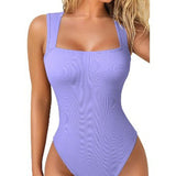 Body débardeur sans manches de couleur unie