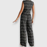 Jasmína – Ensemble haut à col V et pantalon assorti