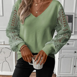 Pull Col En V Tendance Ajouré