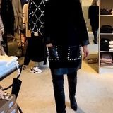 Robe décontractée à col rond avec poches