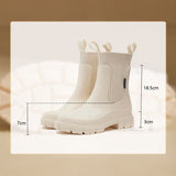 ☔️Bottes Imperméable Anti-Dérapant Semelle Épaisse Mi-Mollet