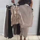 Tank Top Designer Ruffle Sans Manches