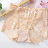 Culotte sexy en dentelle de couleur unie